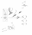 Alternator Electric Starter Ignition Diagram and Parts List for 12Q907-0133-B1  Briggs and Stratton Engine